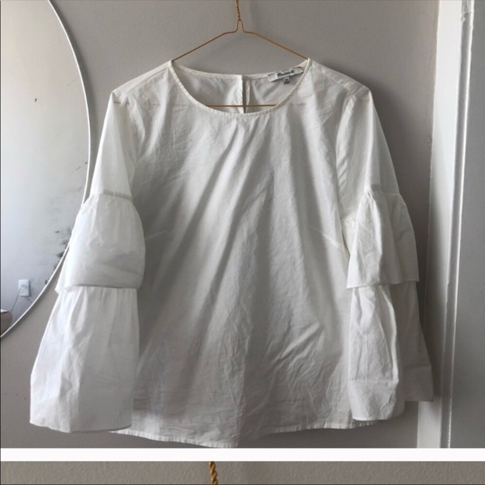 Madewell White Blouse XS